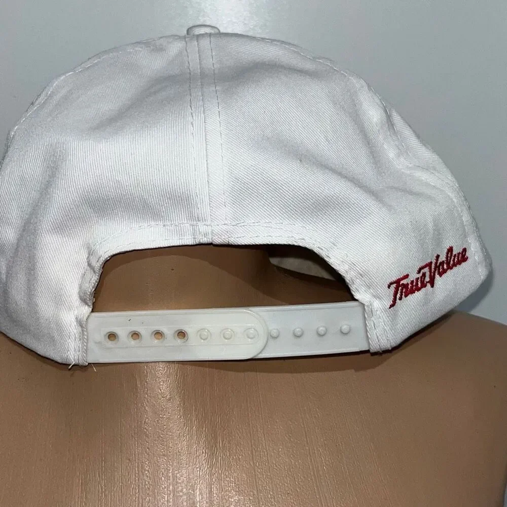 Vintage 1990 MLB All-Star Game Chicago Cubs Snapback Hat White‎ True Value Logo